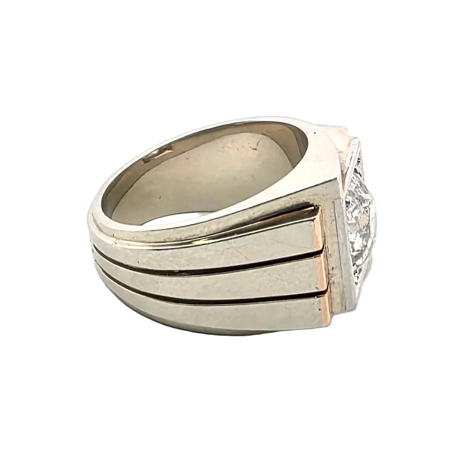 Bague Tank en or jaune et diamant - Castafiore
