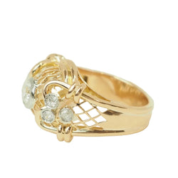 Bague Tank en or jaune et diamants - Castafiore