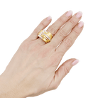 Bague Tank en or jaune et diamants - Castafiore