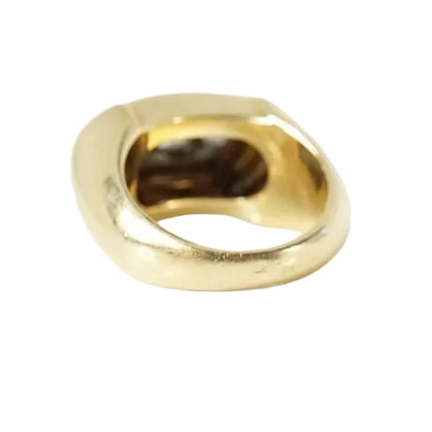 Bague Tank en or jaune et diamants - Castafiore