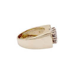 Bague Tank en or jaune, or blanc et diamants - Castafiore