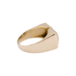 Bague Tank en or jaune, platine et diamants - Castafiore