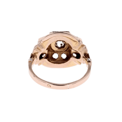 Bague Tank en or rose - Castafiore