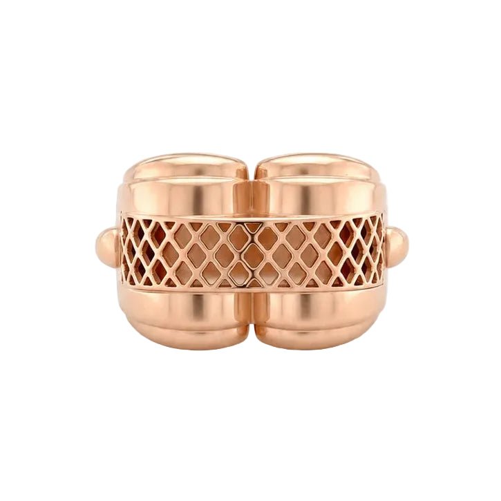 Bague Tank en or rose - Castafiore