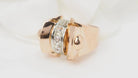 Bague Tank en or rose et diamants - Castafiore