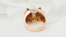 Bague Tank en or rose et diamants - Castafiore