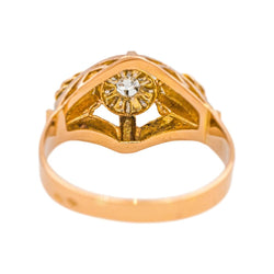 Bague Tank en or rose, or blanc et diamant - Castafiore