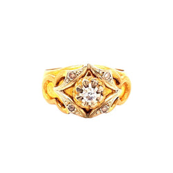 Bague Tank en or rose, or jaune, or blanc, et diamants - Castafiore