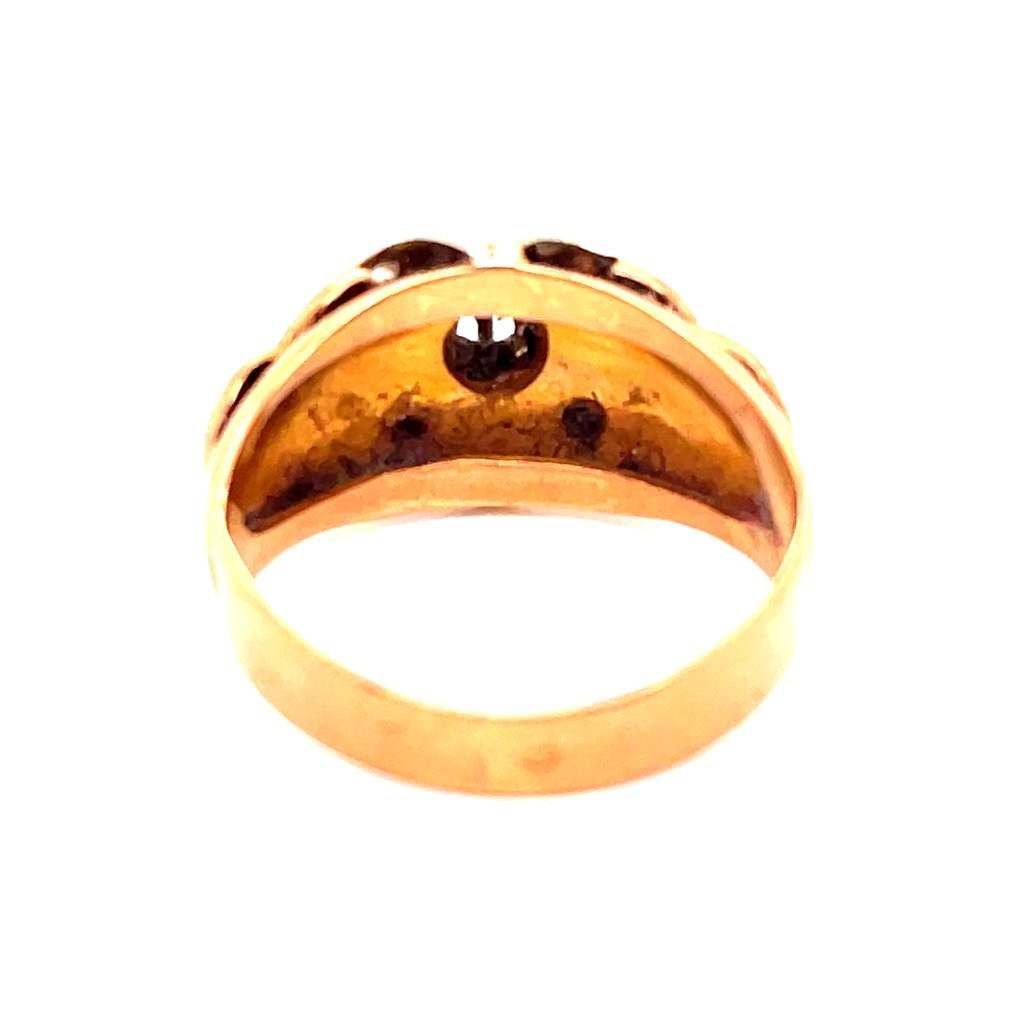 Bague Tank en or rose, or jaune, or blanc, et diamants - Castafiore