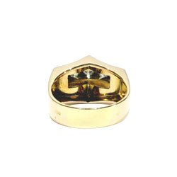 Bague Tank en or rose, platine et diamants - Castafiore