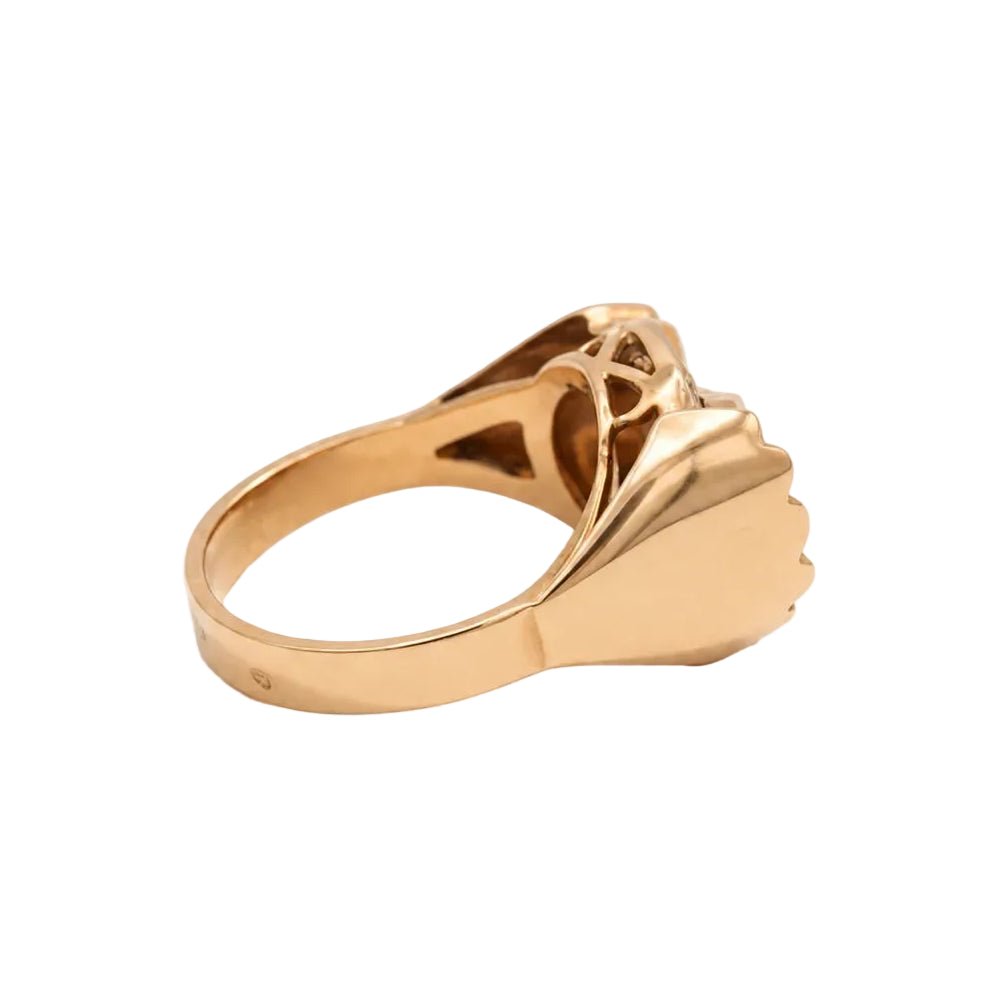 Bague Tank en or rose, platine et diamants - Castafiore