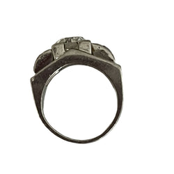 Bague Tank en platine et diamants - Castafiore