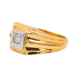 Bague Tank en rose et diamant - Castafiore