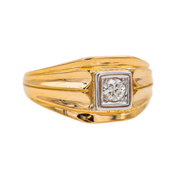 Bague Tank en rose et diamant - Castafiore