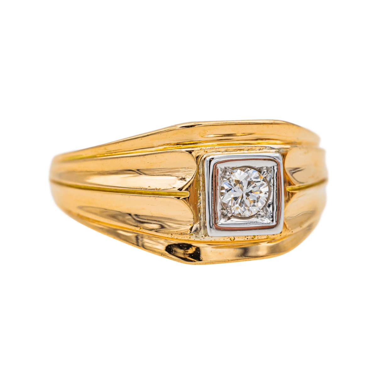 Bague Tank en rose et diamant - Castafiore