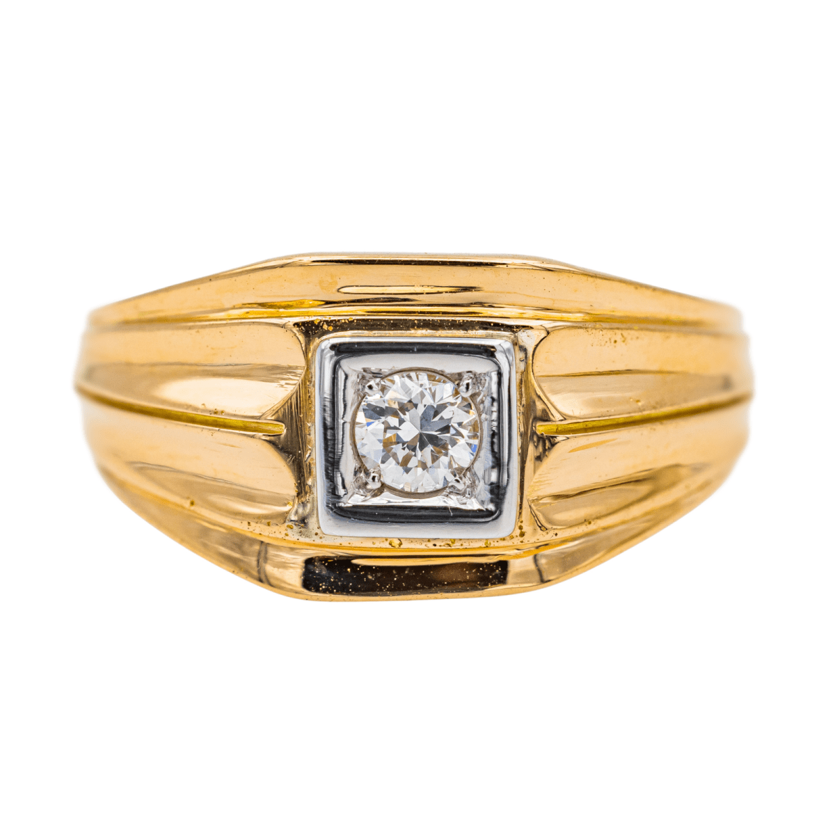 Bague Tank en rose et diamant - Castafiore