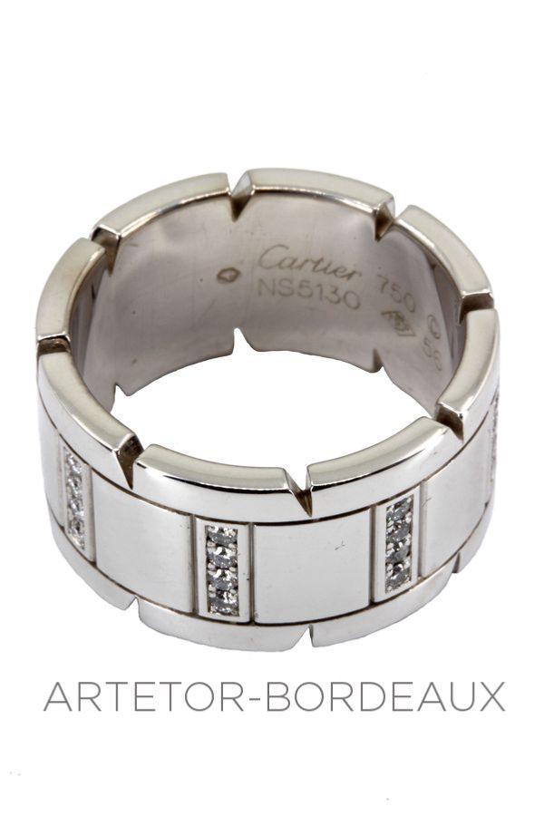 Bague Tank française signée Cartier - Castafiore
