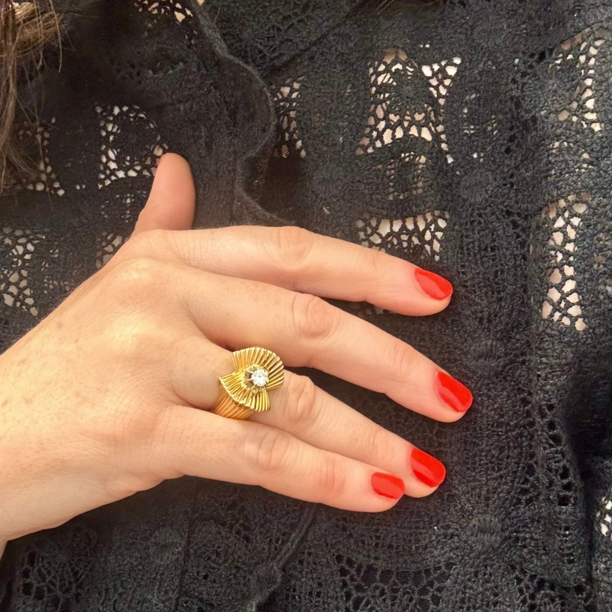 Bague tank papillon - Castafiore