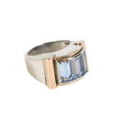 Bague Tank spinelle en argent et en or - Castafiore