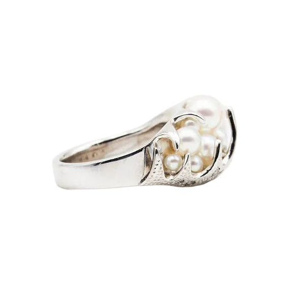 Bague TASAKI en or blanc, perles et diamants - Castafiore