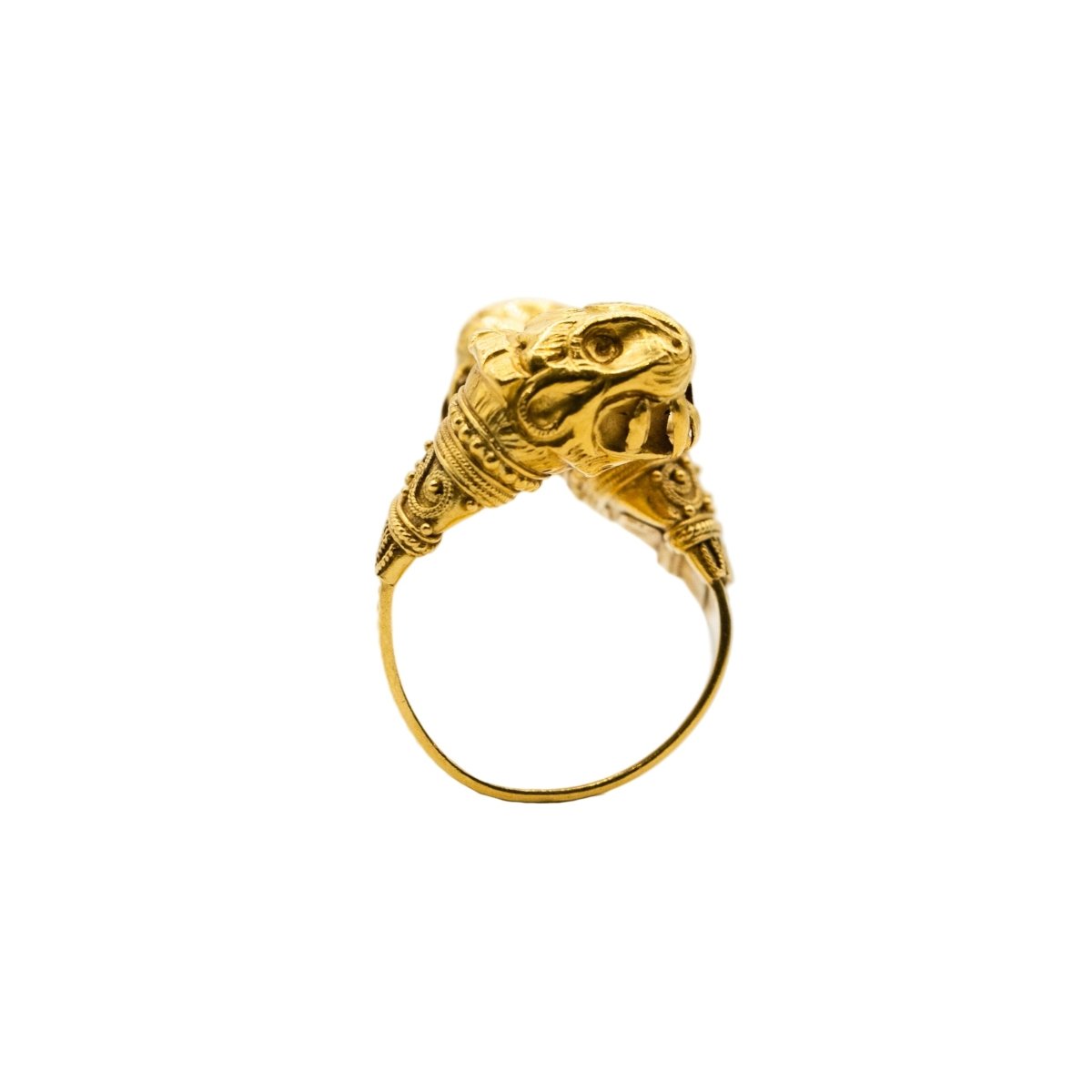 Bague têtes de lion en or - Castafiore