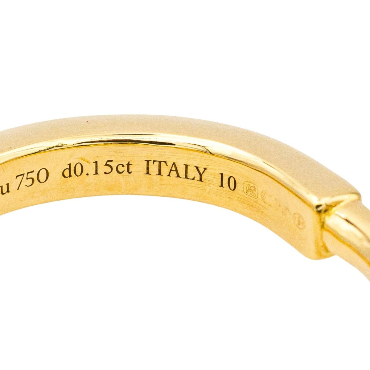 Bague Tiffany & Co Lock en or jaune et diamant - Castafiore