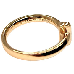 Bague TIFFANY & CO. "Tiffany T" en or rose et diamants - Castafiore