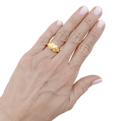 Ring Tiffany & Co x Schlumberger, yellow gold, diamonds.