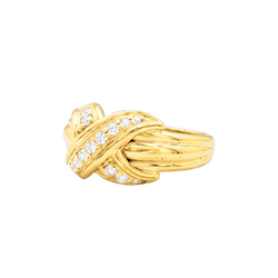 Ring Tiffany & Co x Schlumberger, yellow gold, diamonds.