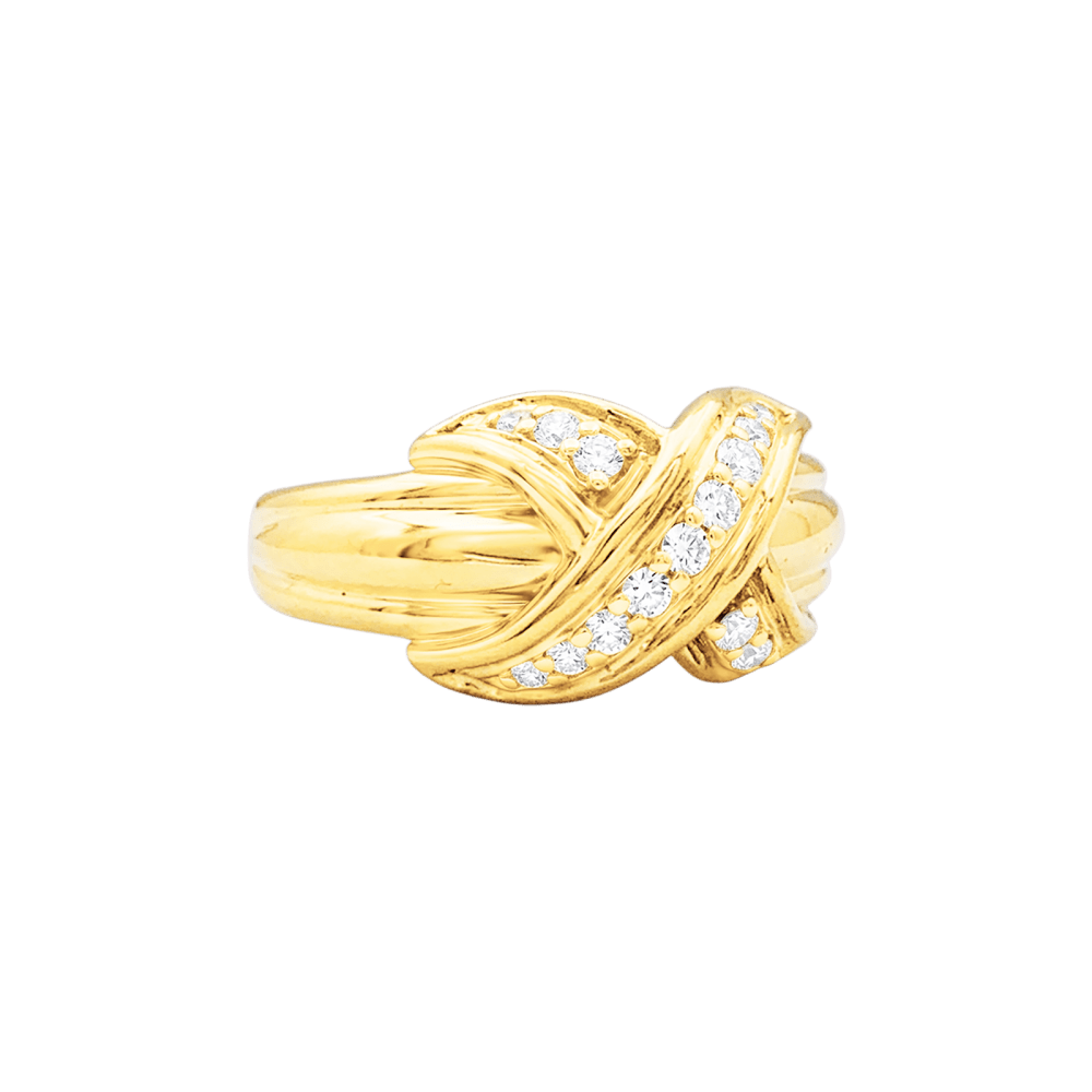 Ring Tiffany & Co x Schlumberger, yellow gold, diamonds.