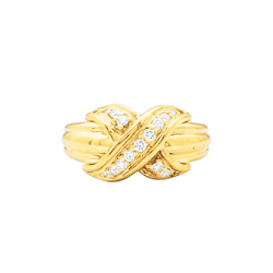 Ring Tiffany & Co x Schlumberger, yellow gold, diamonds.