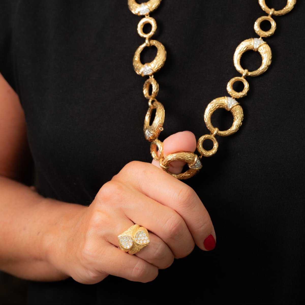 Bague Toi et Moi BOUCHERON en or jaune et diamants - Castafiore