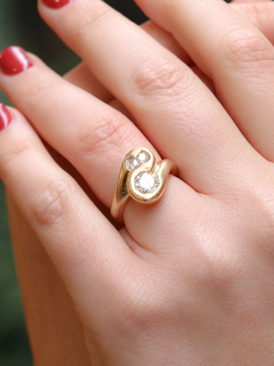 Bague toi et moi diamants 1 ct - Castafiore