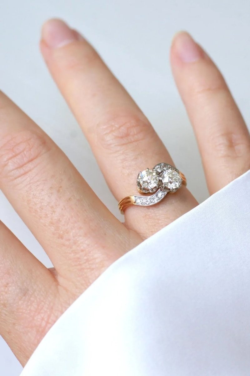 Bague Toi et Moi Diamants 1.25 Cts - Castafiore