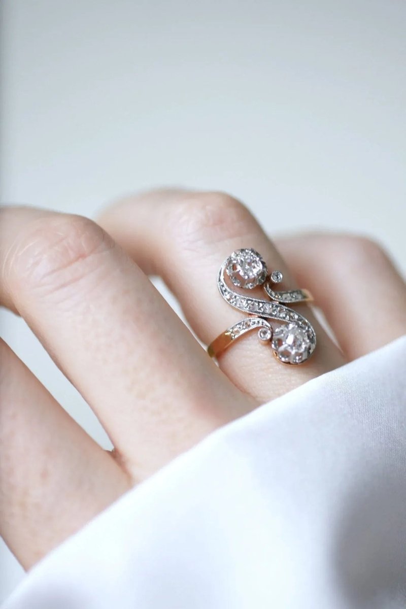 Bague Toi et Moi Diamants Belle Epoque - Castafiore