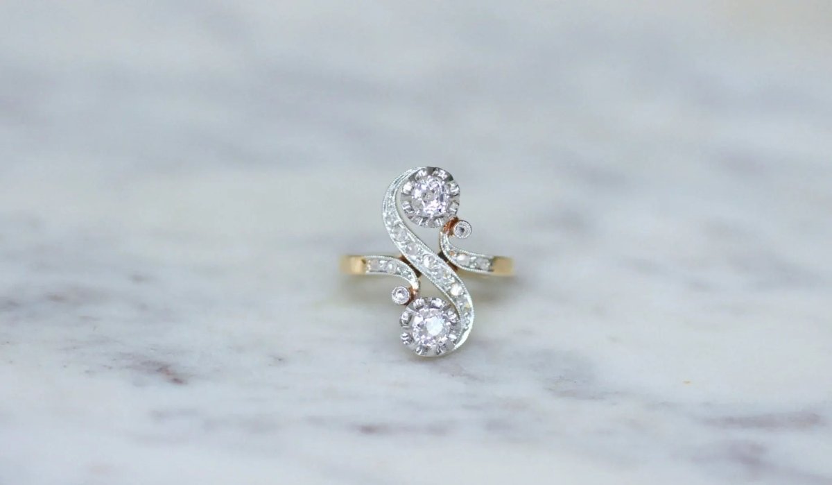 Bague Toi et Moi Diamants Belle Epoque - Castafiore