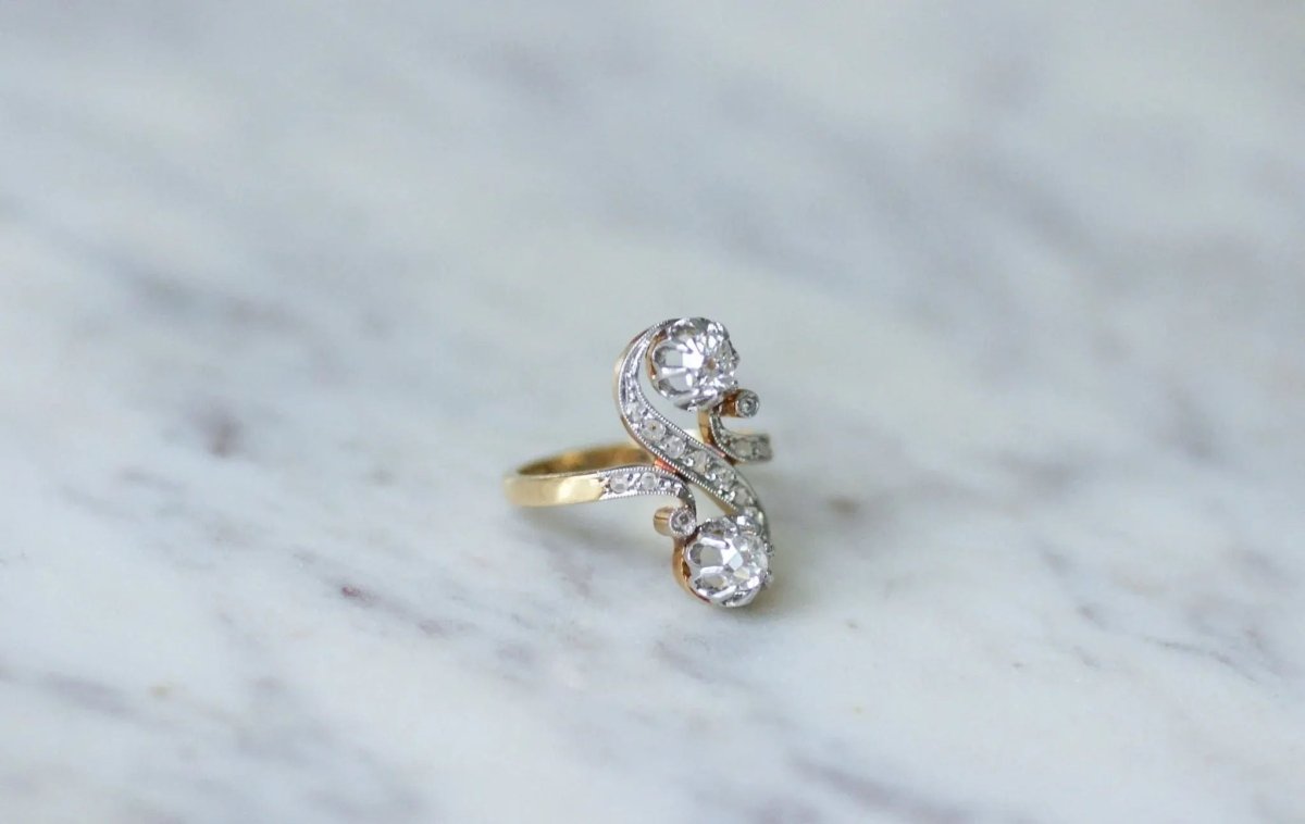 Bague Toi et Moi Diamants Belle Epoque - Castafiore