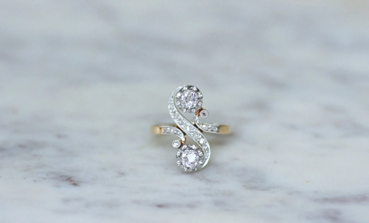 Bague Toi et Moi Diamants Belle Epoque - Castafiore