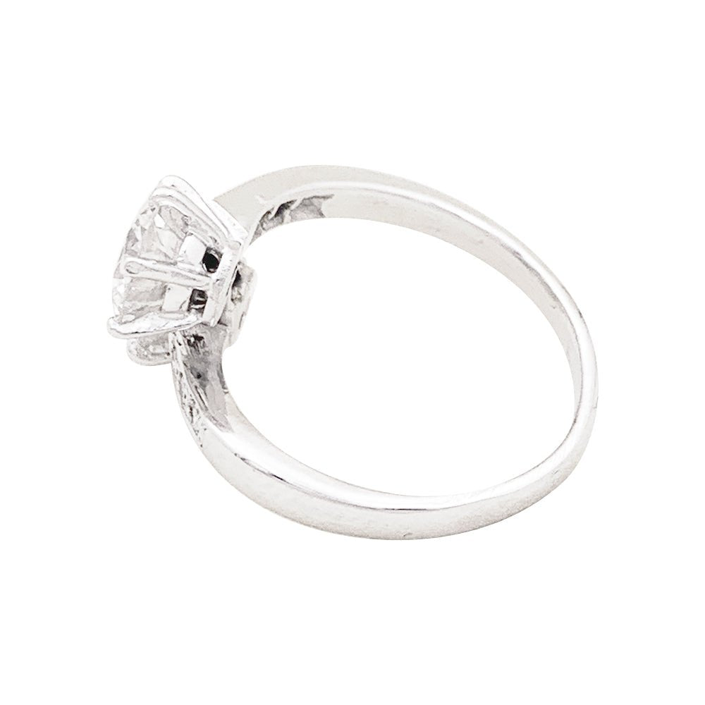 Bague Toi et Moi en or blanc et diamants. - Castafiore