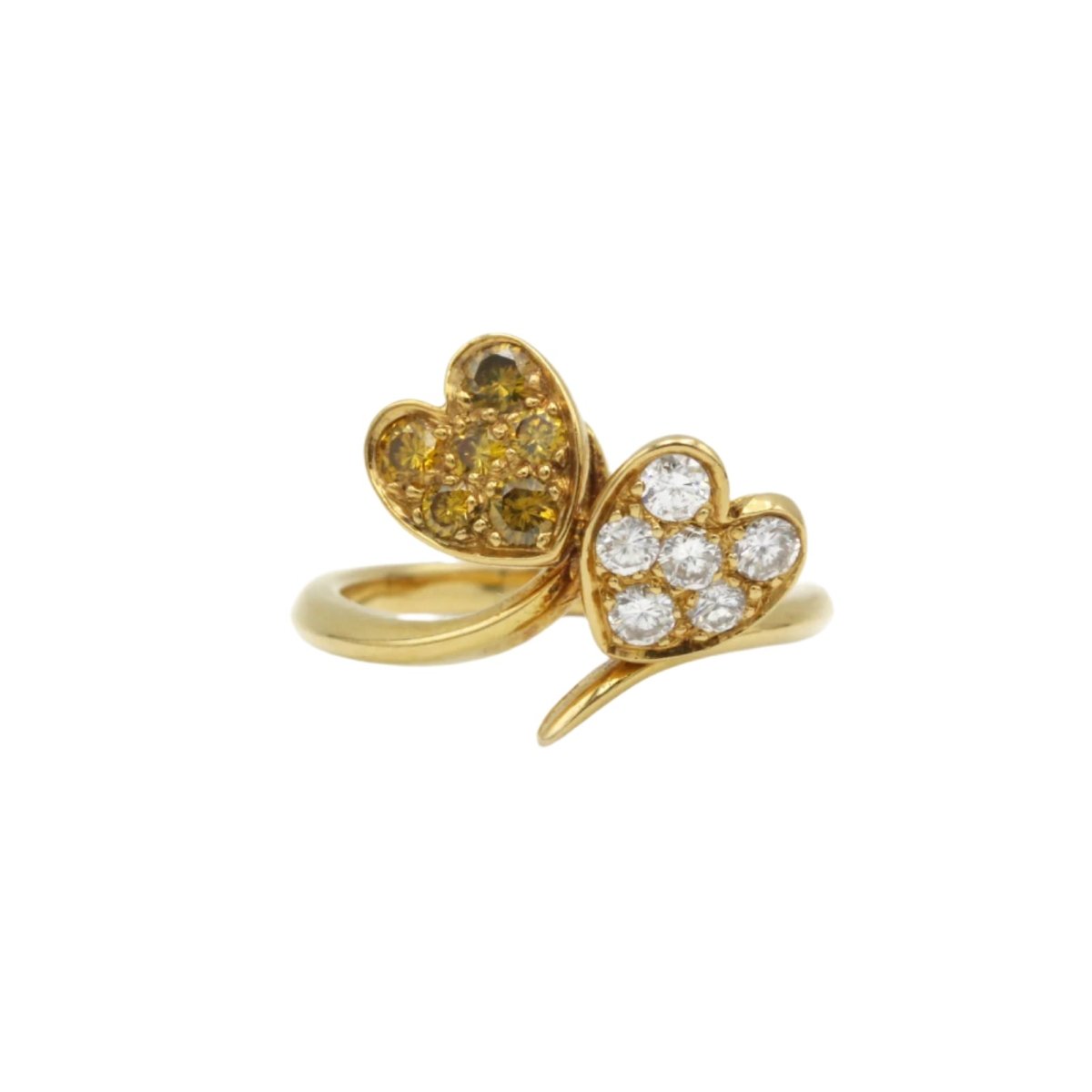 Bague Toi et Moi en or et diamants - Castafiore