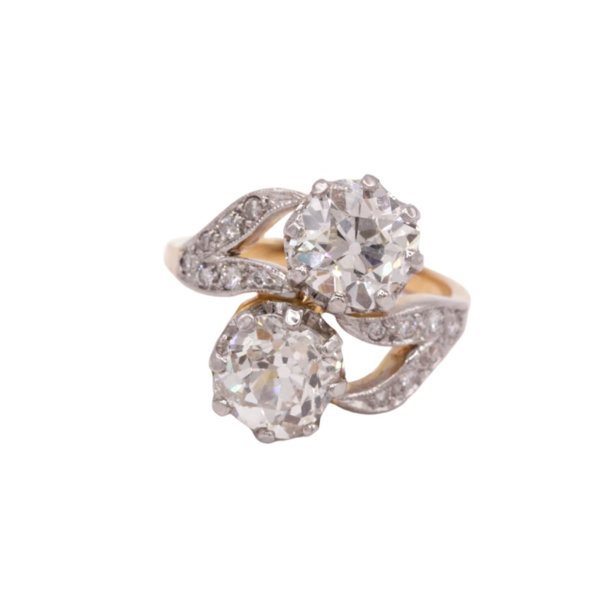 Bague Toi et Moi en or et diamants - Castafiore