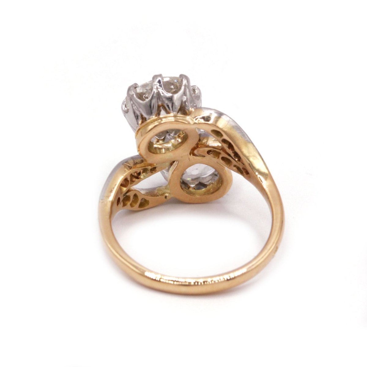 Bague Toi et Moi en or et diamants - Castafiore