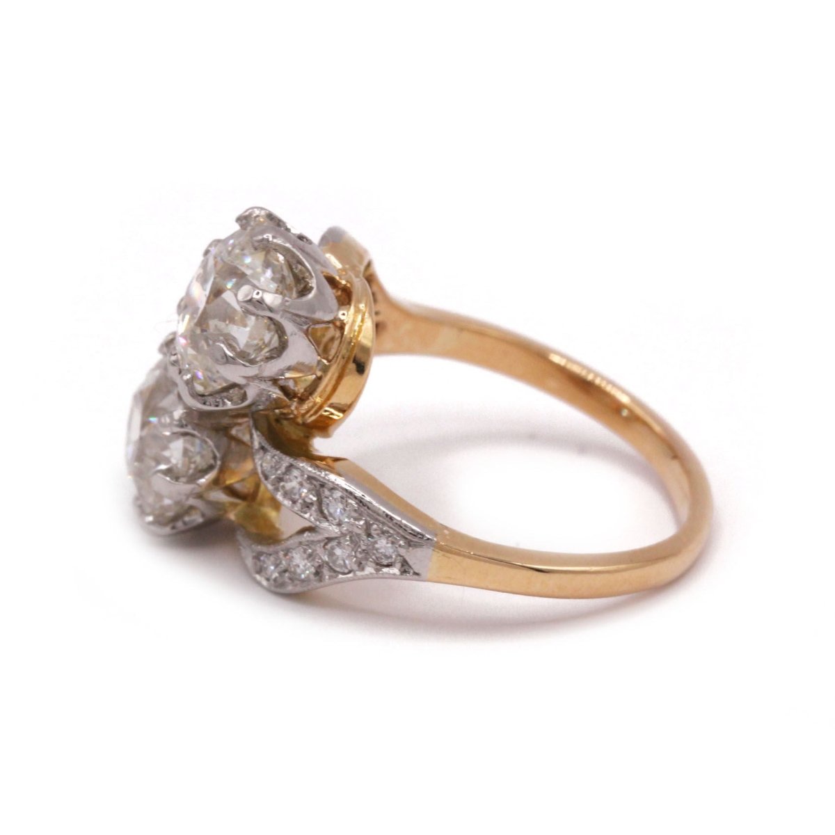 Bague Toi et Moi en or et diamants - Castafiore