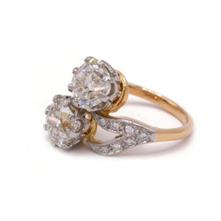 Bague Toi et Moi en or et diamants - Castafiore