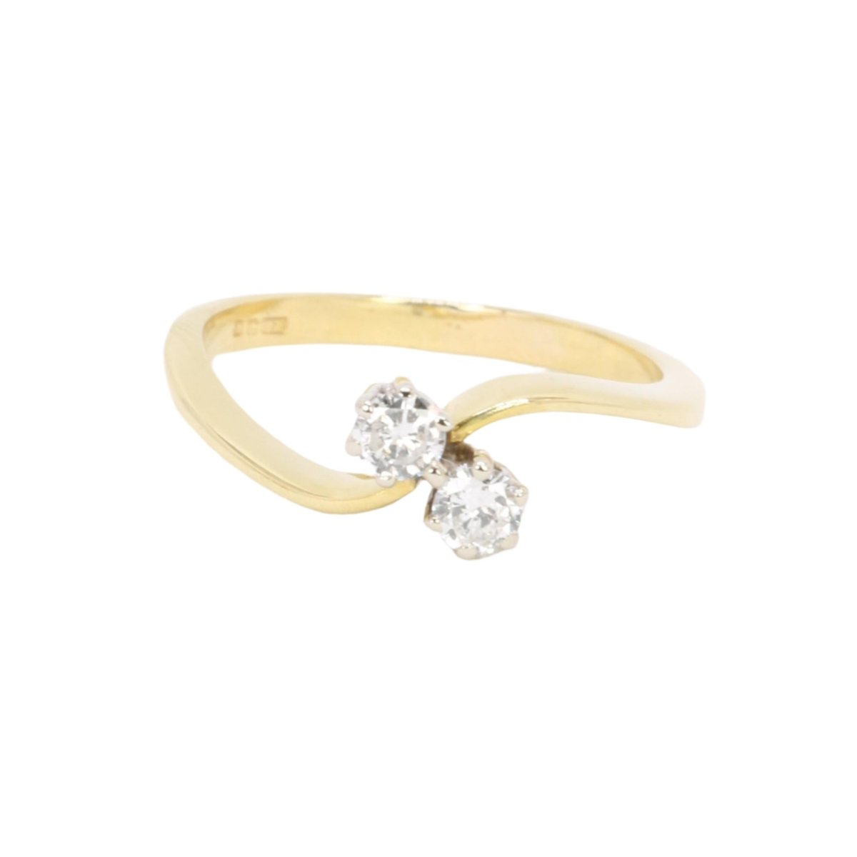 Bague toi et moi en or jaune et diamants - Castafiore