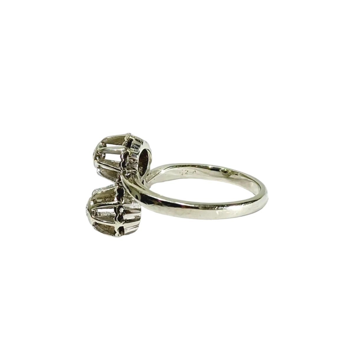 Bague Toi et Moi » or blanc et diamants - Castafiore