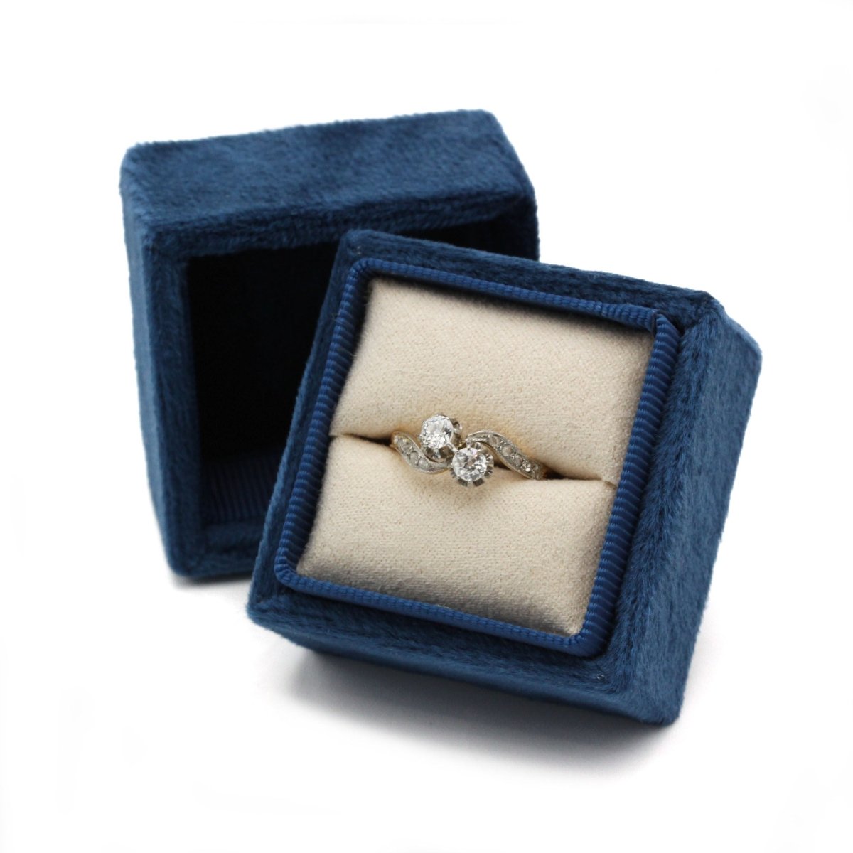 Bague Toi et Moi - Or jaune et diamants - Castafiore