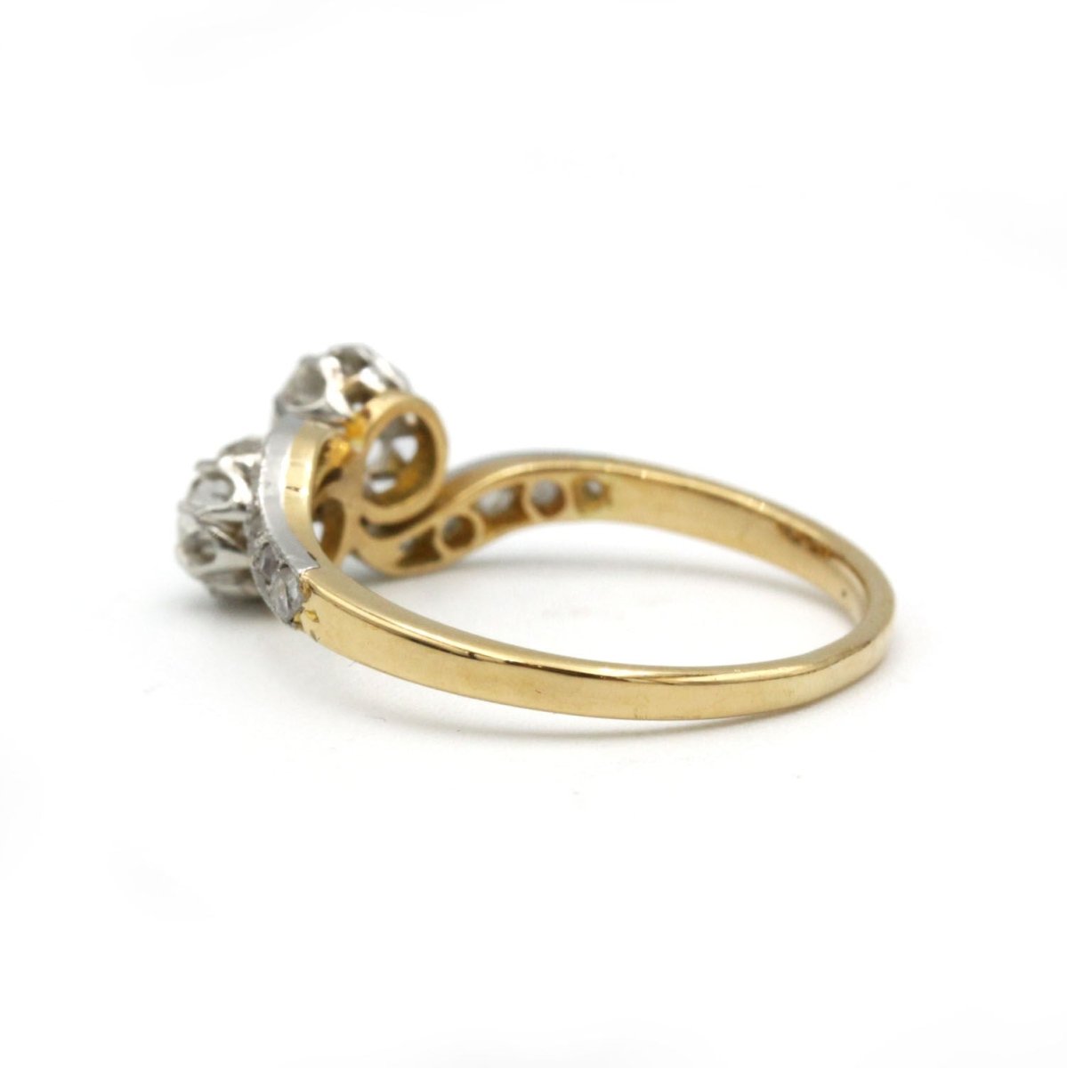 Bague Toi et Moi - Or jaune et diamants - Castafiore