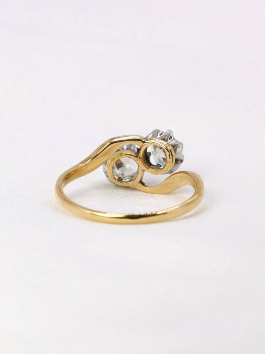 Bague toi et moi or jaune et diamants - Castafiore