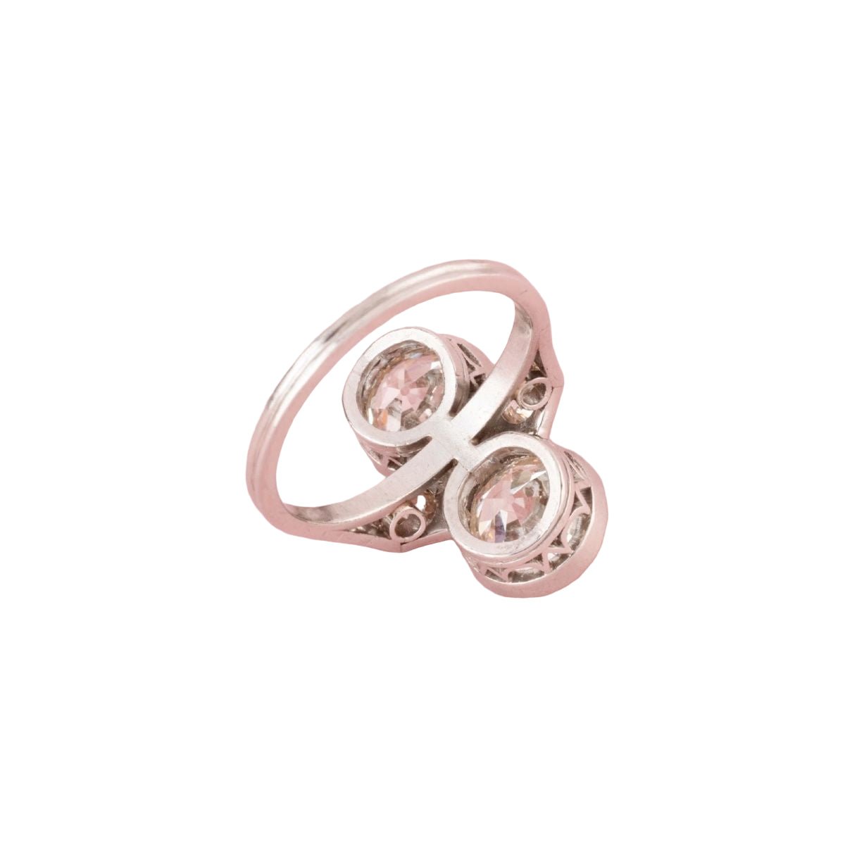 Bague Toi & Moi ALTENLOH en platine et diamants - Castafiore